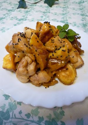 鶏とおいものハニーマスタード照り焼き風-レシピのメイン写真