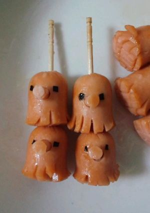 双子のたこさんウィンナー☆キャラおかず-レシピのメイン写真