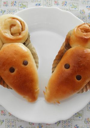 シナモン＆アップルのねずみパン-レシピのメイン写真
