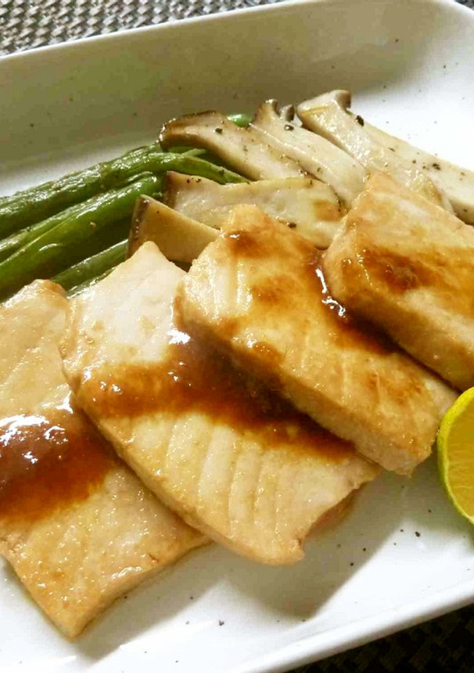 美味！「びんちょうまぐろ」の漬けステーキ-レシピのメイン写真