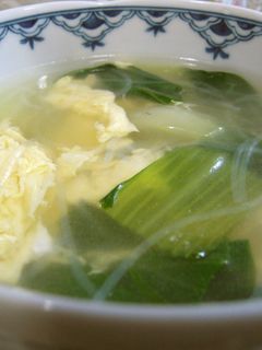 ☆チンゲン菜と春雨の中華スープ☆-レシピのメイン写真