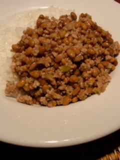 我が家の定番☆ひき肉納豆-レシピのメイン写真