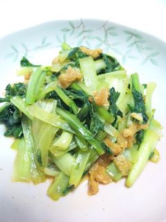 小松菜と油揚げの炒め物-レシピのメイン写真