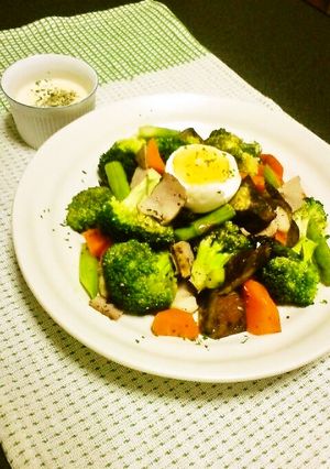 温野菜のサラダ　ガーリックマヨソース-レシピのメイン写真