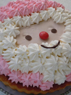 クリスマスケーキサンタのレアチーズタルト-レシピのメイン写真