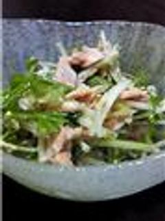 ☆5分で出来る水菜とツナのサラダ☆-レシピのメイン写真