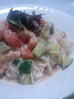 トマトときゅうりの冷製パスタもどき-レシピのメイン写真