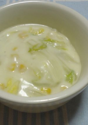 白菜とコーンのやさしいスープ-レシピのメイン写真