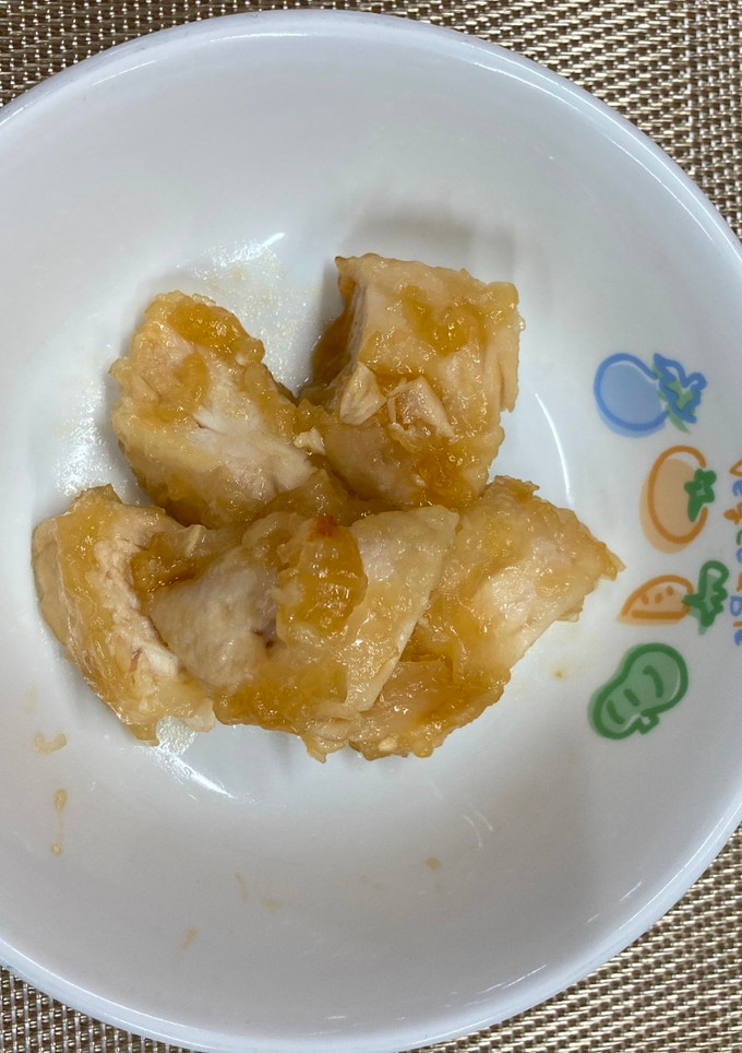 【保育園給食】鶏ささみの甘酢焼き-レシピのメイン写真