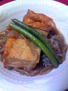 厚揚げと糸こんの煮つけ-レシピのメイン写真