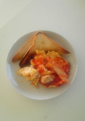 ちぃカマ玉モーニング-レシピのメイン写真