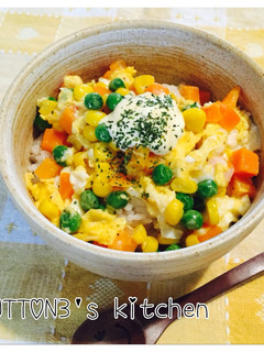 MIXベジタブルで☆お手軽卵丼-レシピのメイン写真