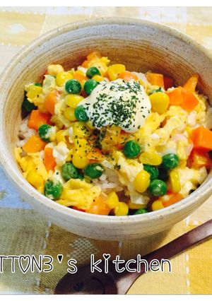 MIXベジタブルで☆お手軽卵丼-レシピのメイン写真