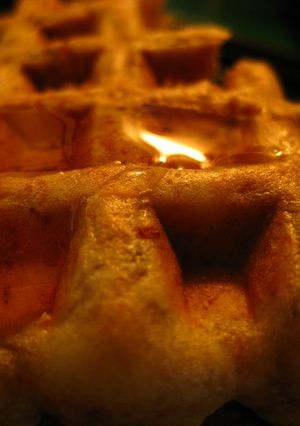 ワッフル風パンケーキ-レシピのメイン写真