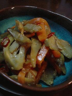 生姜味噌風味のきんぴら-レシピのメイン写真