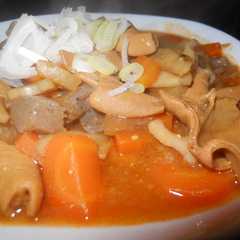 รูปของ こてっちゃんでつくる簡単モツ煮