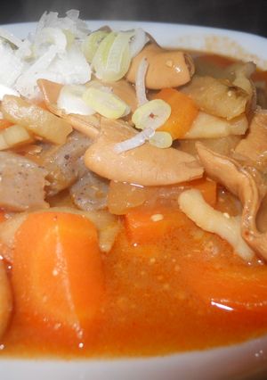 こてっちゃんでつくる簡単モツ煮-レシピのメイン写真