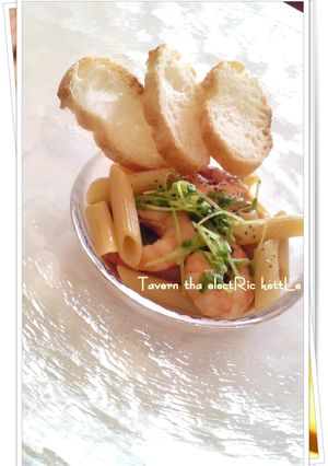 簡単にシェフのコク！海老のクリームパスタ-レシピのメイン写真