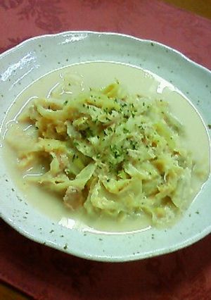 キャベツの豆乳味噌煮込み。-レシピのメイン写真