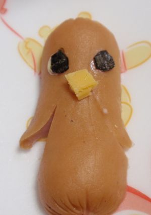 キャラ弁★ウインナーのペンギン！？-レシピのメイン写真