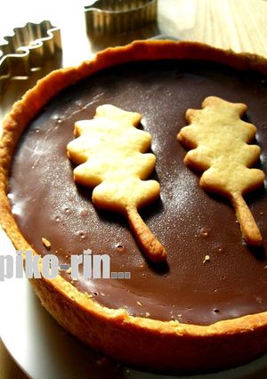 ✽生チョコ on かぼちゃタルト✽-レシピのメイン写真