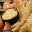 ナスとエビのパスタ