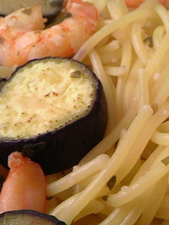 ナスとエビのパスタ-レシピのメイン写真