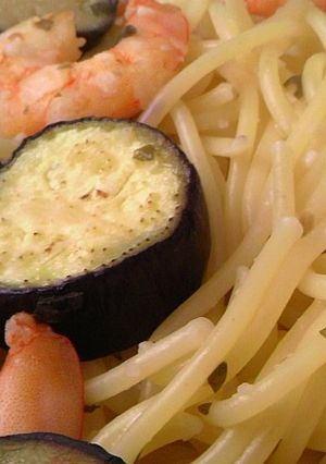ナスとエビのパスタ-レシピのメイン写真