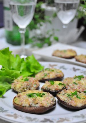 椎茸チーズのじゅわ～っトロ～おつまみ-レシピのメイン写真