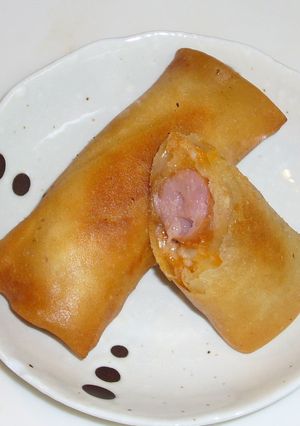 超簡単　☆　ウインナー春巻き-レシピのメイン写真