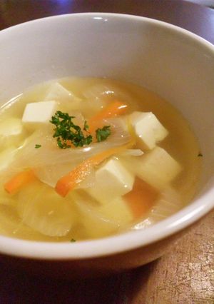 豆腐入り☆コンソメスープ-レシピのメイン写真