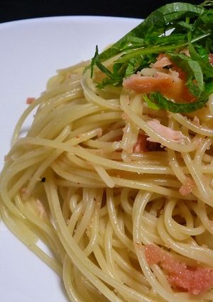 うちの定番☆鮭めんたいパスタ-レシピのメイン写真
