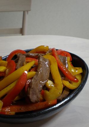 パプリカと豚ハツの中華炒め-レシピのメイン写真