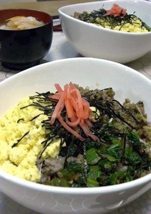 卵がとろ~りの三色丼-レシピのメイン写真