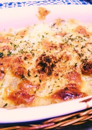 クリームチーズ入り牡蠣グラタン-レシピのメイン写真