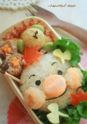 幼児食☆キャラ弁♪紅葉狩りアンパンマン-レシピのメイン写真
