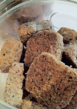 さくほろっ*黒ごまクッキー(卵不使用)-レシピのメイン写真