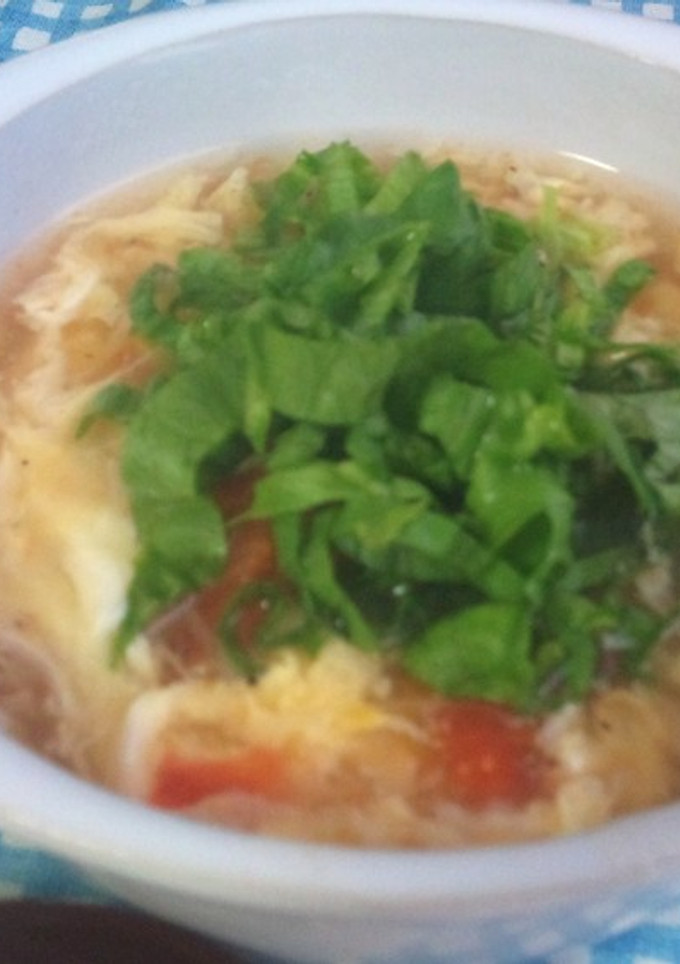 トマトとレタスの中華スープ-レシピのメイン写真