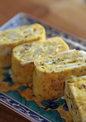 御飯がすすむぅ～ラッキョウ卵焼き。-レシピのメイン写真