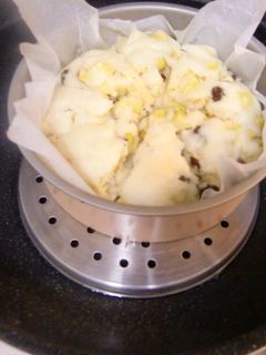 さつま芋&レーズン入りヨーグルト蒸しパン-レシピのメイン写真