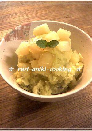レンジとフライパンで簡単リンゴきんとん-レシピのメイン写真