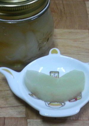 梨のワインハニーコンポート　♪保存食-レシピのメイン写真