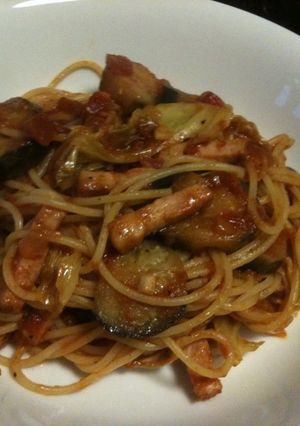 本格！具だくさんトマトソーススパゲティ-レシピのメイン写真