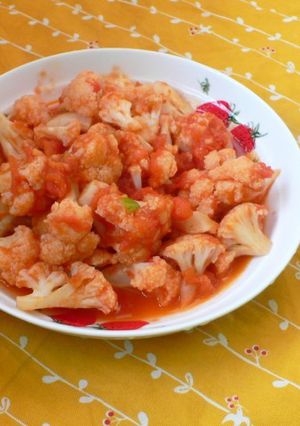 我が家の中華✿カリフラワーのトマト炒め-レシピのメイン写真
