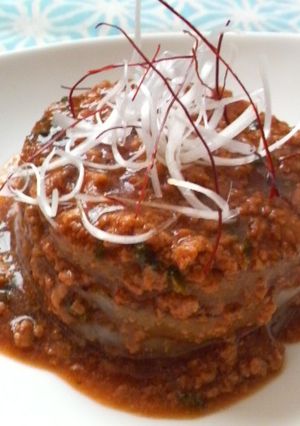 懐石風・創作料理☆洋風大根の肉味噌がけ-レシピのメイン写真