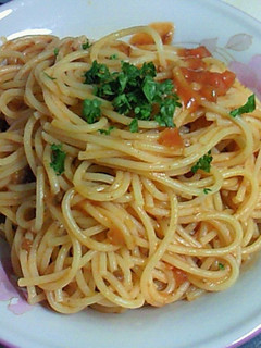 ハンバーグたねでミートスパゲッティ♪♪-レシピのメイン写真