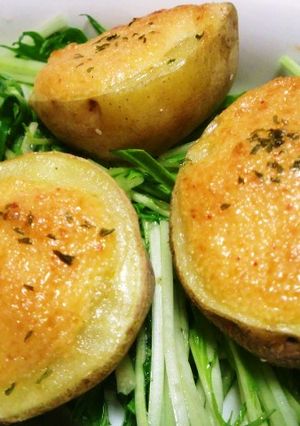 ルクエでジャガイモの明太マヨ焼き-レシピのメイン写真