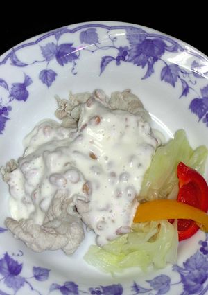 豚ロース冷しゃぶの納豆ヨーグルト-レシピのメイン写真