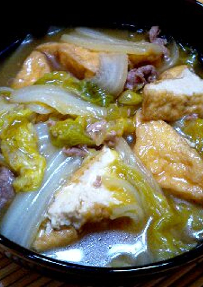 白菜、豚肉、厚揚げのほんわか煮♪-レシピのメイン写真
