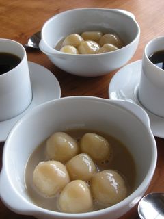 甘くてヘルシー、豆乳でキビ糖白玉♪-レシピのメイン写真
